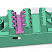 НШД Изолятор 100–5–3,трехместный, для шины толщиной 5 мм - электротехническая компания ЭТК ПОЛИПРОФ